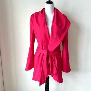 G.E.T Belted Shawl Collar Wrap Hooded Coat—SZ. Small